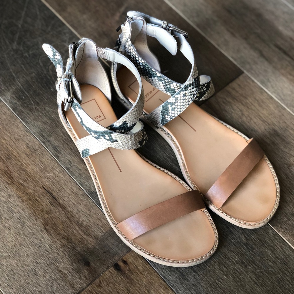 Dolce Vita Nolen Caramel Multi Leather sandal